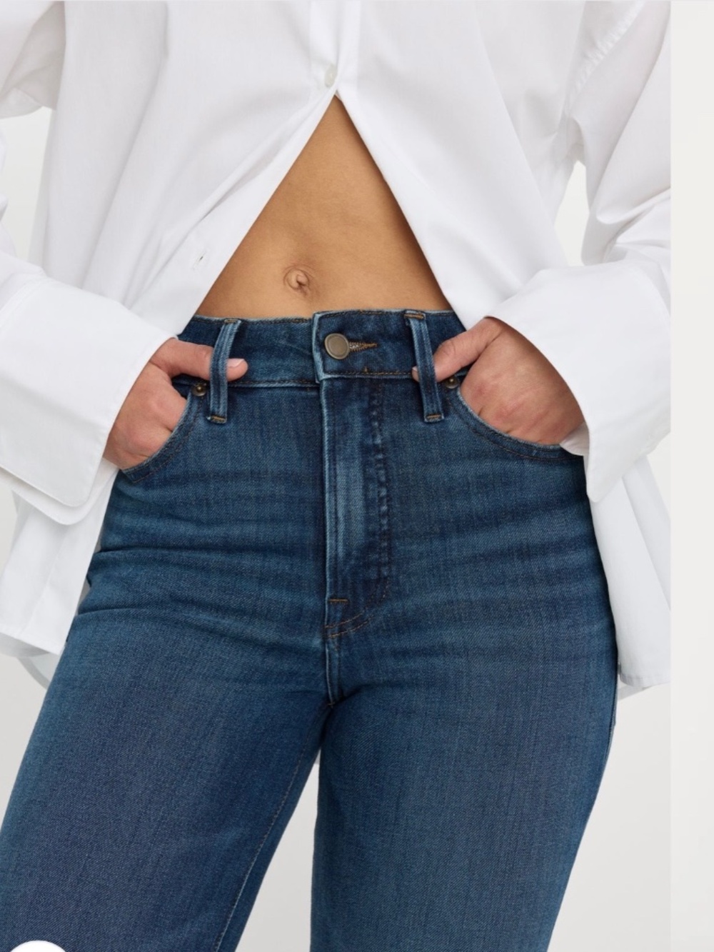 Good American Soft Tech Good Classic Bootcut Jeans size 0